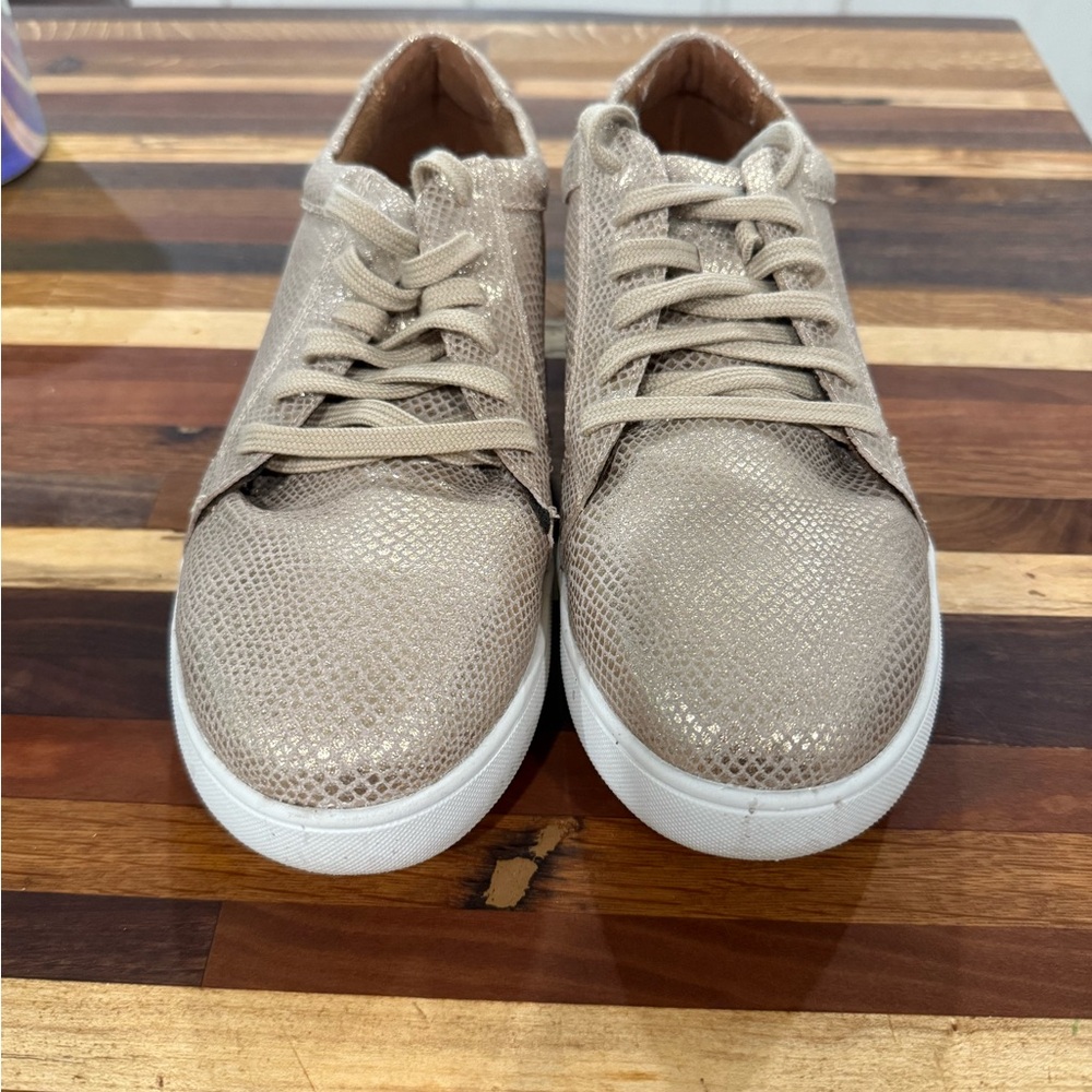 Rockport Parissa Work Women's Gold Classic Platform Work Sneaker - Picture 10 of 10